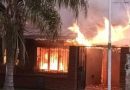 Voraz incendio de una casa en Padua