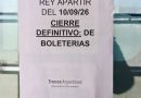 Boleterías del Sarmiento cerradas por falta de agua